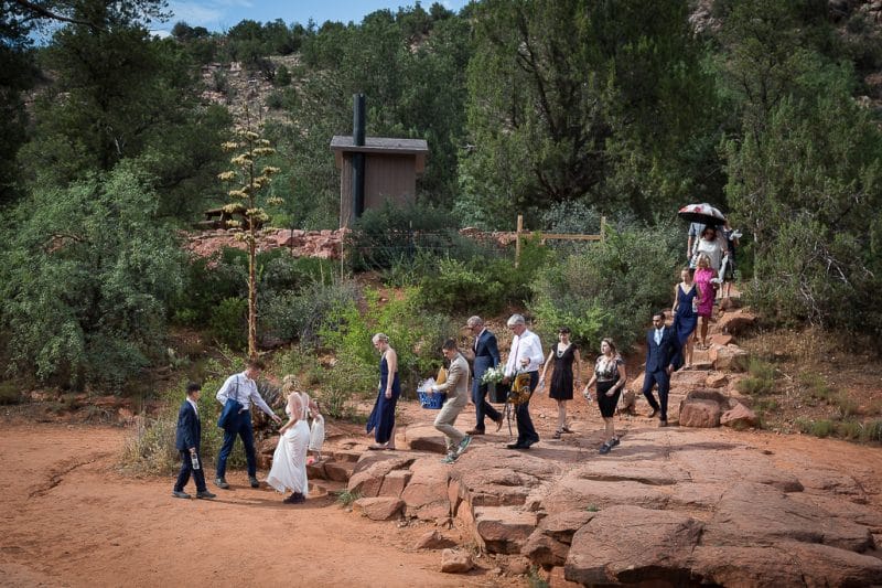 Back O' Beyond Cathedral Rock Trailhead Wedding