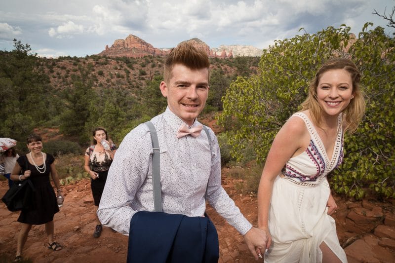 Back O' Beyond Cathedral Rock Trailhead Wedding