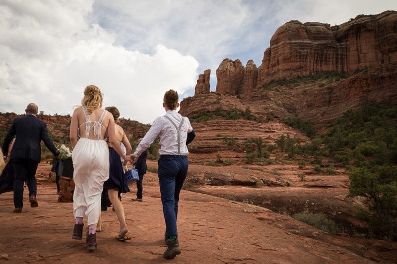 Back O' Beyond Cathedral Rock Trailhead Wedding