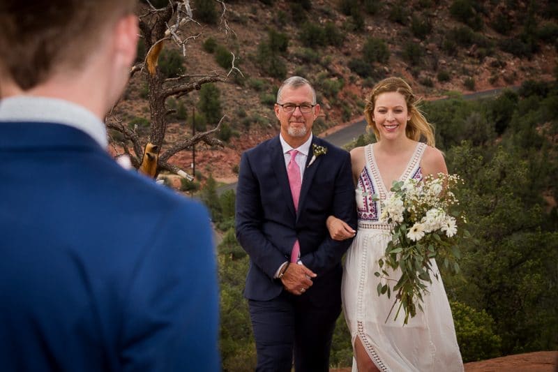 Back O' Beyond Cathedral Rock Trailhead Wedding