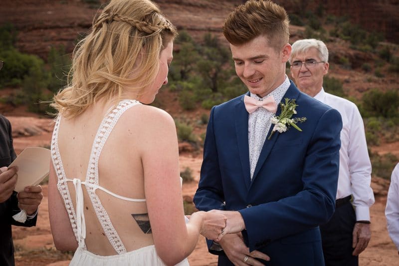 Back O' Beyond Cathedral Rock Trailhead Wedding