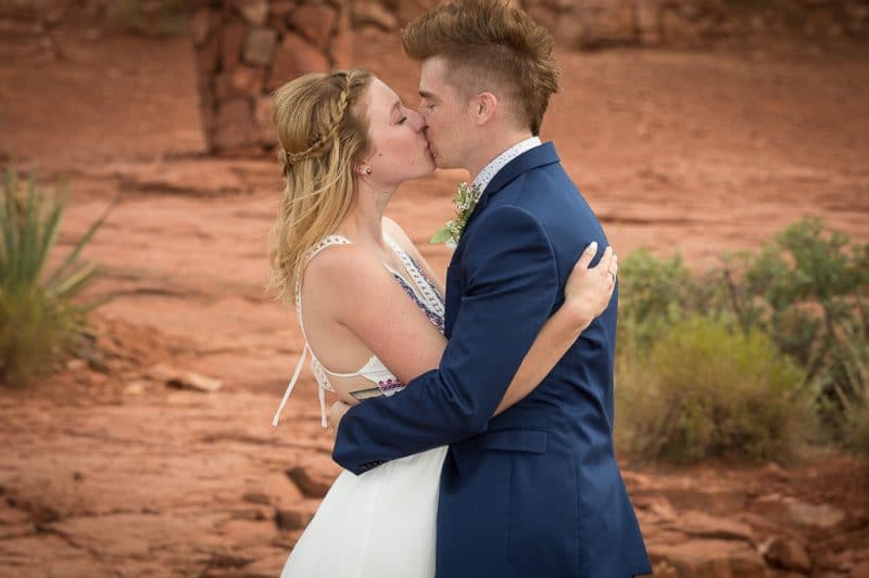 Back O' Beyond Cathedral Rock Trailhead Wedding