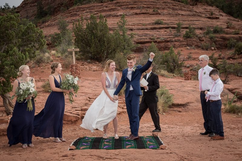 Back O' Beyond Cathedral Rock Trailhead Wedding