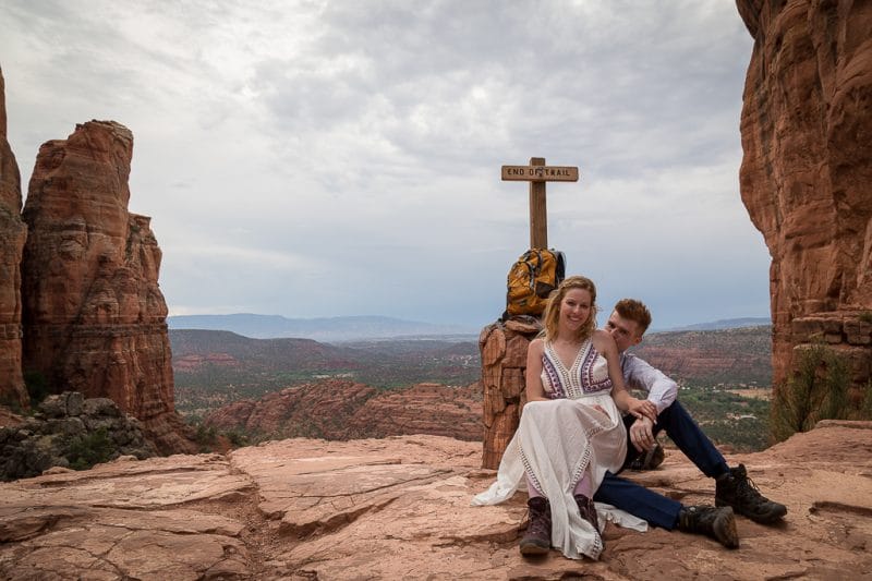 Back O' Beyond Cathedral Rock Trailhead Wedding