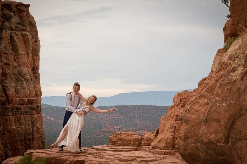 Back O' Beyond Cathedral Rock Trailhead Wedding