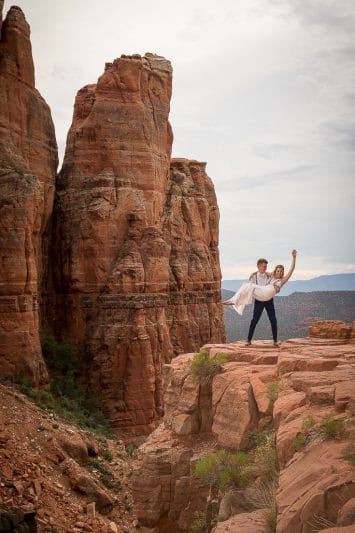 Back O' Beyond Cathedral Rock Trailhead Wedding