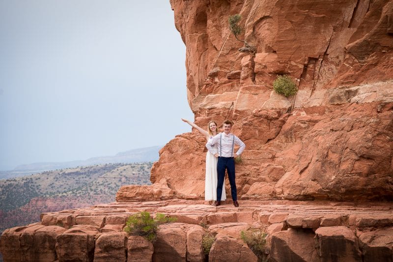 Back O' Beyond Cathedral Rock Trailhead Wedding