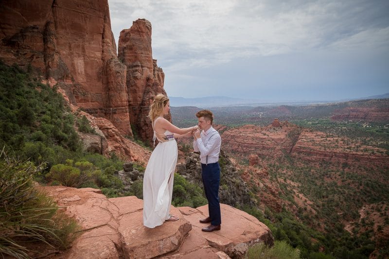 Back O' Beyond Cathedral Rock Trailhead Wedding