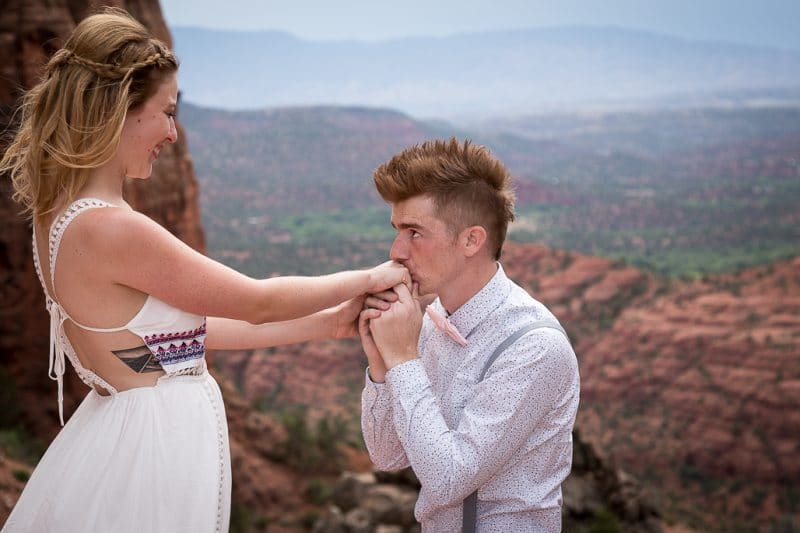 Back O' Beyond Cathedral Rock Trailhead Wedding