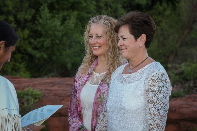 Red Rock Crossing Native Wedding Same Sex