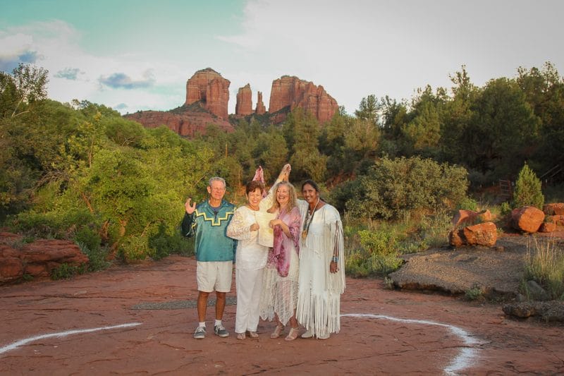 Red Rock Crossing Native Wedding Same Sex