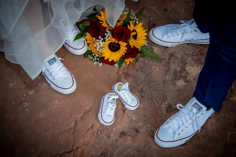 Baby shoes at Sedona Elopement Weddings