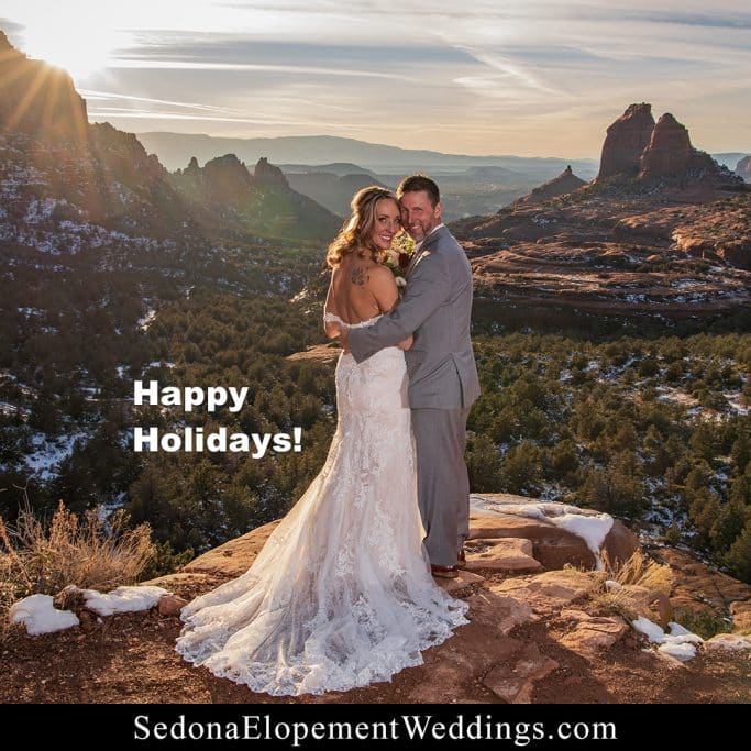 Happy Holidays Sedona Elopement Weddings