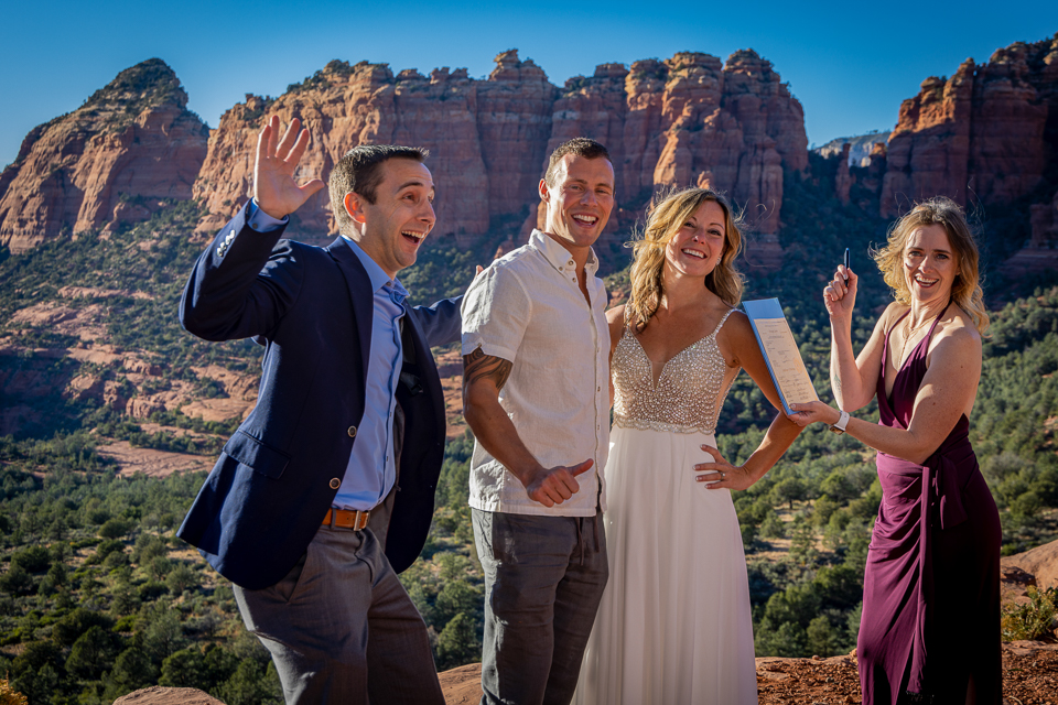 Sedona Elopement with Witnesses