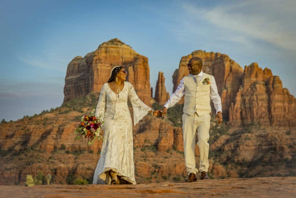 Slick Rock elopement wedding in Sedona